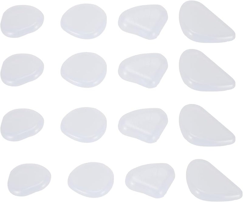 White Glow In The Dark Pebbles 50PCS Luminous Stones For Outdoor Pathway Garden Decor - Image 4