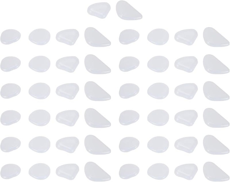 White Glow In The Dark Pebbles 50PCS Luminous Stones For Outdoor Pathway Garden Decor - Image 1