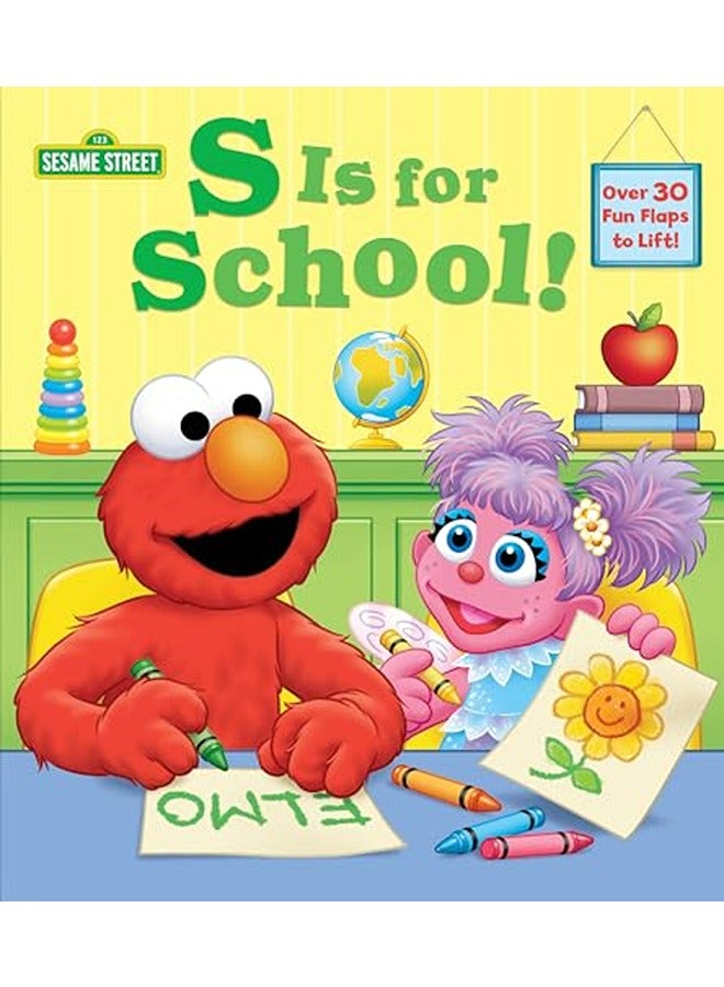 S تعني المدرسة شارع السمسم كتاب لوح قابل للفتح بواسطة بوزنر سانشيز أندريا برانون توم غلاف ورقي