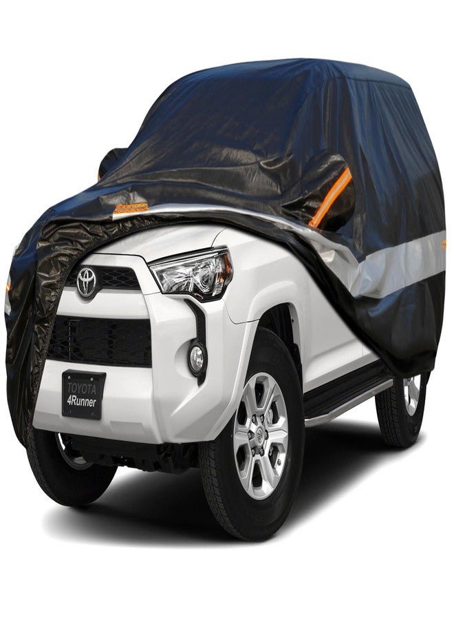 Holthly 10 Layers SUV Car Cover Custom Fit for Toyota 4Runner (2002-2024) Waterproof All Weather for Automobiles, Outdoor Full Cover Sun UV Rain Protection.Black - Image 1