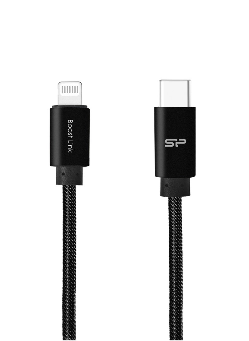Silicon Power USB-C To Lightning Cable 1M - Black  - Image 2