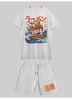 THREADCURRY The Great Ramen Printed Co-ord Set for Men - Half Sleeve Oversized T-Shirt and Shorts - pzsku/ZC573D21D2608813DB096Z/45/_/1716467057/1365108f-f02c-4ba9-adc7-1f119787fc77