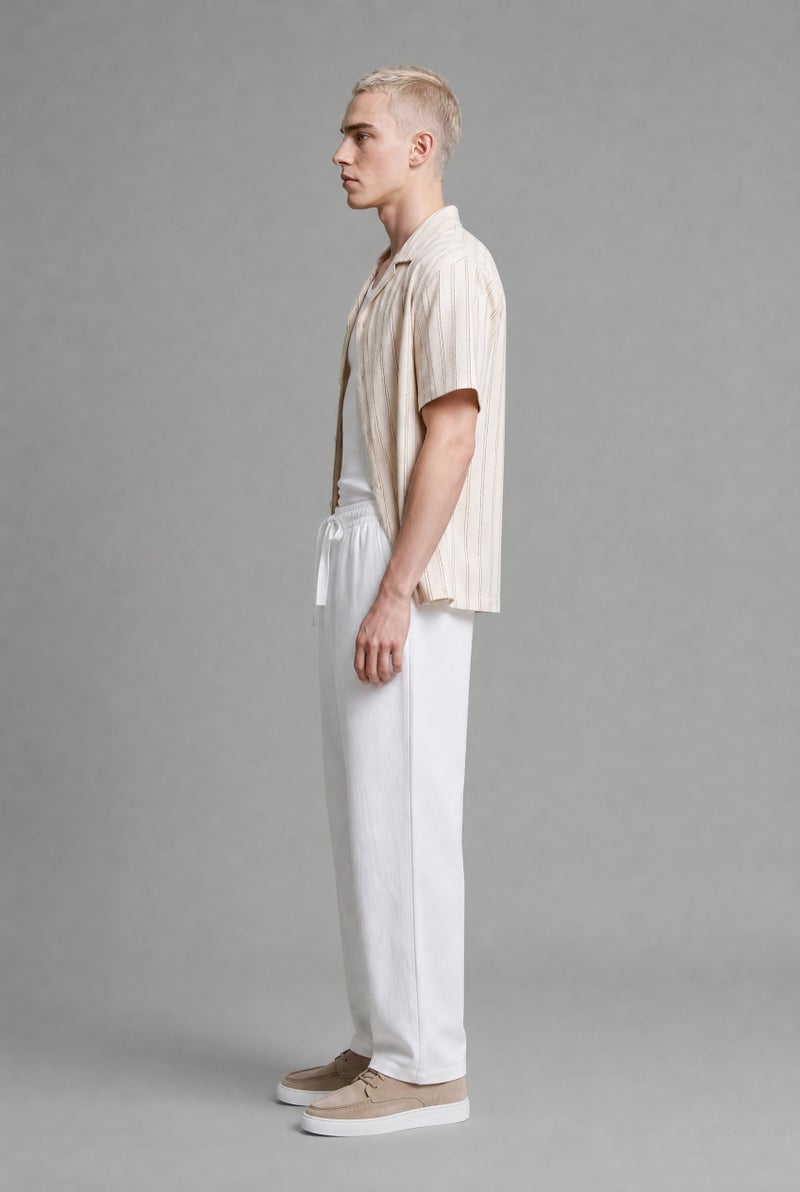 DeFacto White Man Wide Leg Trousers Casual - Image 3