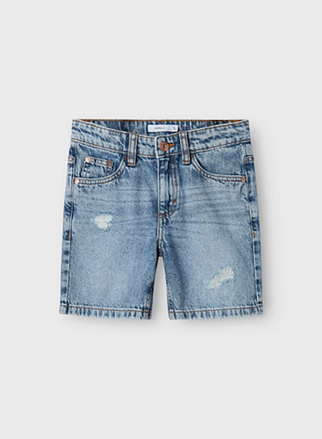 NAME IT Name It Kids Boys Silas Loose Denim Shorts 7998-Be - Image 4