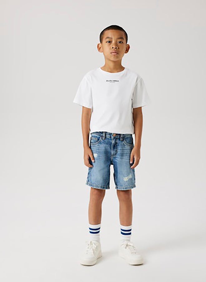 NAME IT Name It Kids Boys Silas Loose Denim Shorts 7998-Be - Image 5