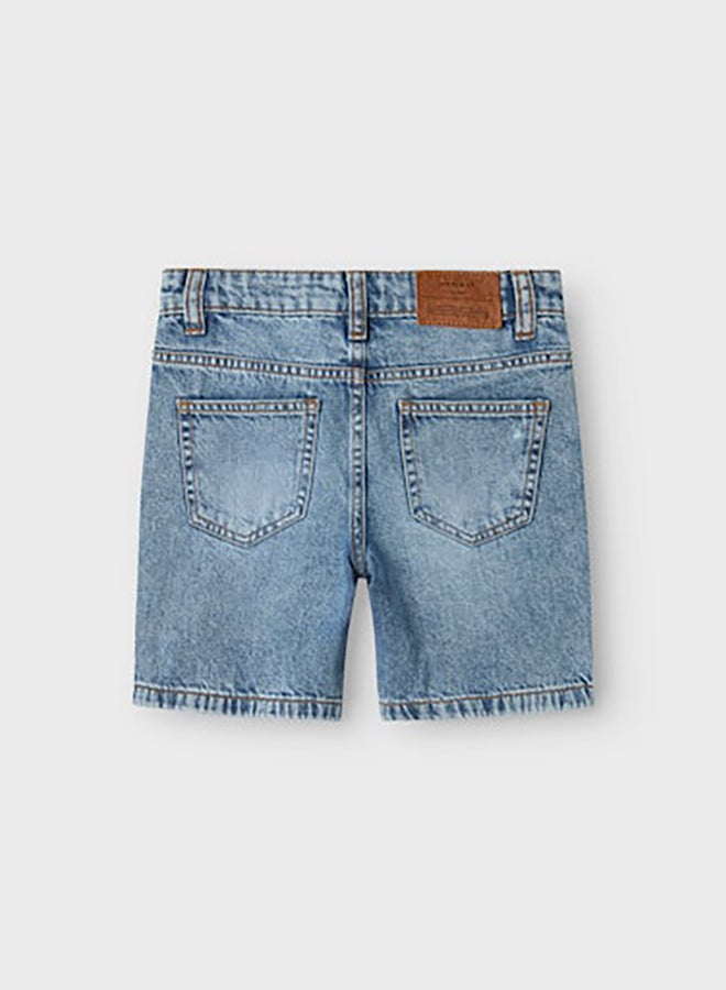 NAME IT Name It Kids Boys Silas Loose Denim Shorts 7998-Be - Image 3