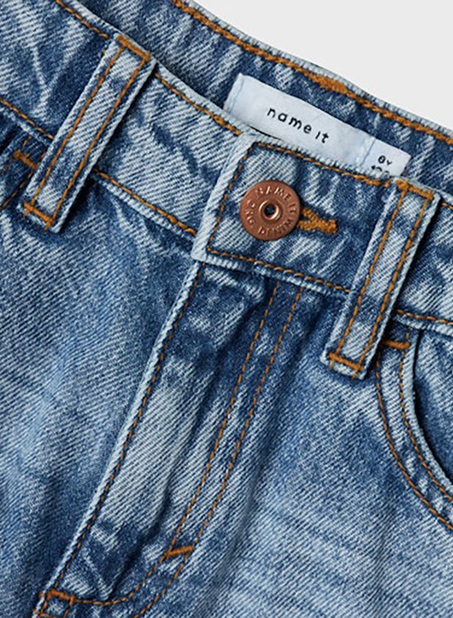 NAME IT Name It Kids Boys Silas Loose Denim Shorts 7998-Be - Image 2