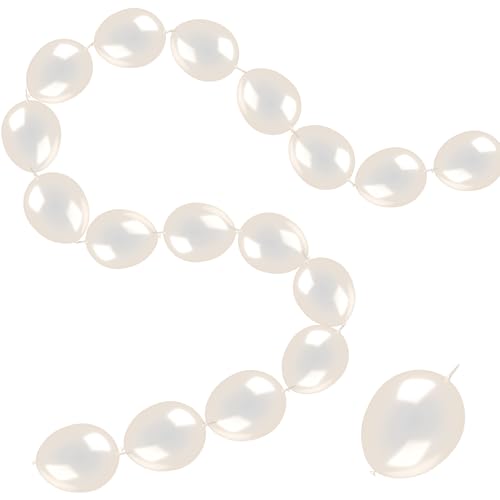 JINUPHION 100 Pcs Quick Link Balloons Clear 6 inch Latex Linking Balloons for Balloon WallArchesChains Birthday Party Wedding Anniversary Graduation Arch Party Decor clear - Image 1