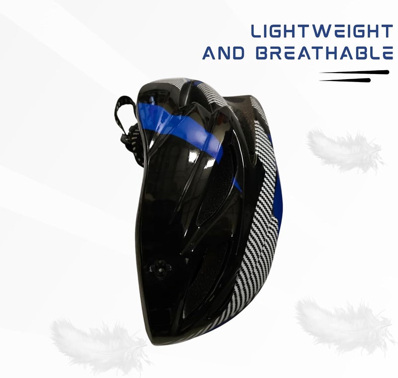 EL1049 High Quality Cycle and Skates Helmet with Adjustable Strap | With Inside Cushioning Padding for Comfort | For Adults, Women and Men| Size: Free Size| Material : Polycarbonate, EPS - Image 5