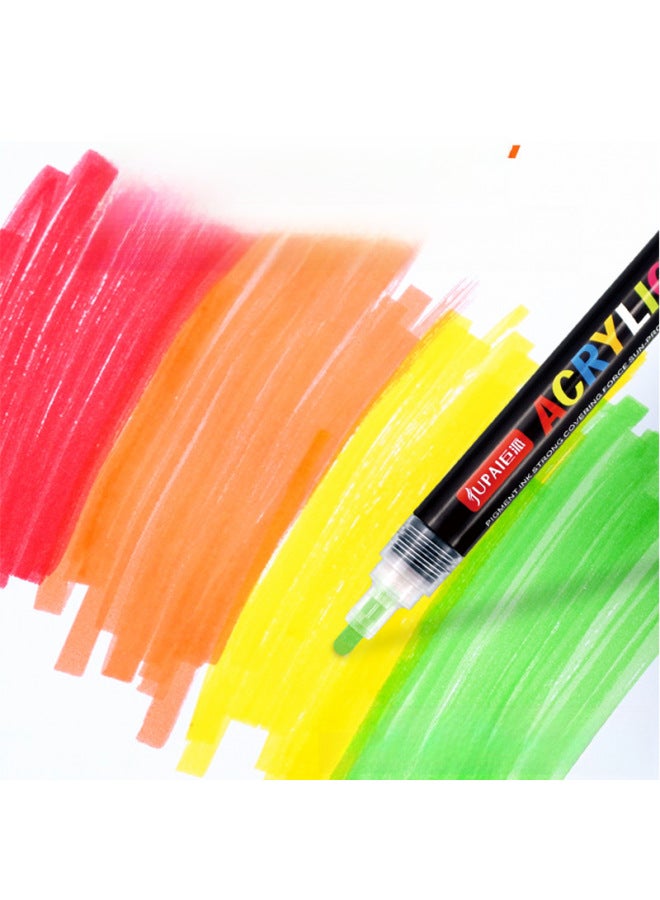 جاينت جوباي أقلام ماركر أكريليك مجموعة أقلام رسم يدوية للرسم على الزجاج والأسطح الملساء، مجموعة طلاء أكريليك للطلاء اليدوي، أقلام رسم للطلاب والرسوم المتحركة والفنون - Image 4