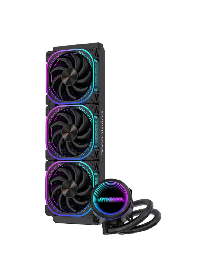 LOVINGCOOL Cpu Water Cooler Thousand Layer Mirror 240 Argb Temperature Control Amd Mystic Light Sync 2011 All-in-one Inter - Image 1
