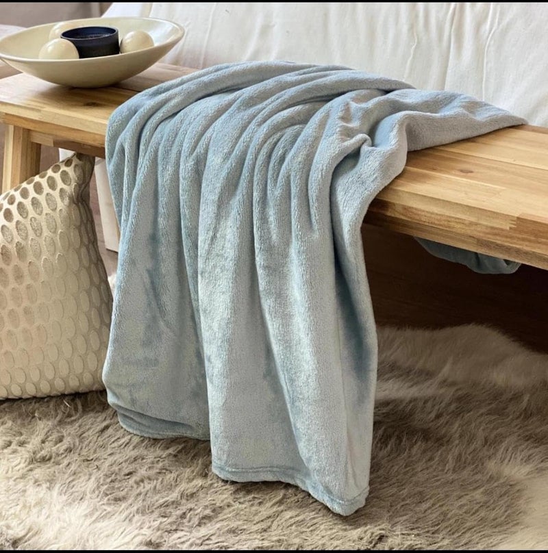 Butterthief Flannel Swaddle Baby Blanket for Newborn Babies Soft All Seasons Wrapper Sheet for Boys & Girls 70x100 cm 0-2 Years Grey 100% Microfiber Polyester - Image 1