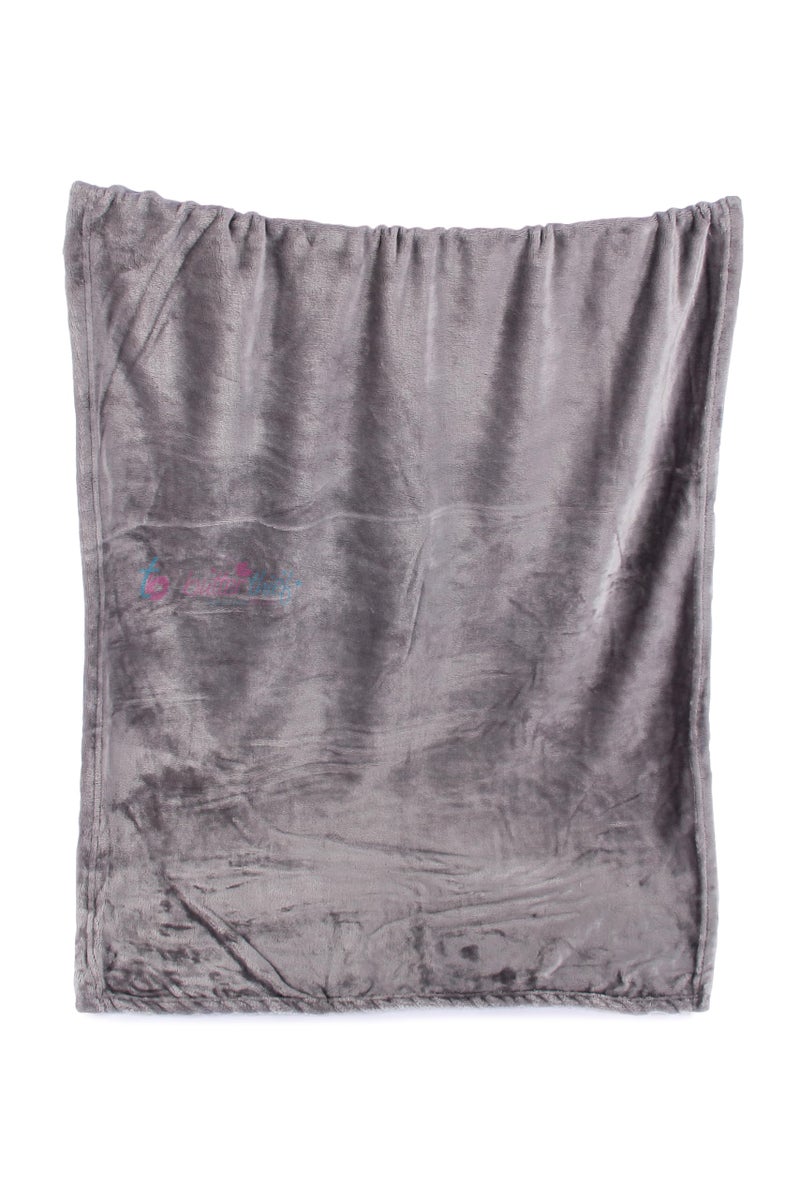Butterthief Flannel Swaddle Baby Blanket for Newborn Babies Soft All Seasons Wrapper Sheet for Boys & Girls 70x100 cm 0-2 Years Grey 100% Microfiber Polyester - Image 2