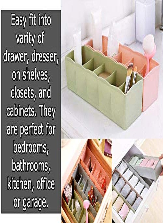 FLIPZON 8 Pieces Multipurpose Plastic Storage Drawer Socks Undergarments Organizer/Stackable Drawer/Wardrobe Organiser Rack/for Socks/Ties/Jewellery and More (Small) (Multicolor) - Image 4