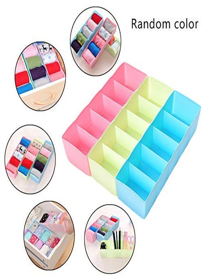 FLIPZON 8 Pieces Multipurpose Plastic Storage Drawer Socks Undergarments Organizer/Stackable Drawer/Wardrobe Organiser Rack/for Socks/Ties/Jewellery and More (Small) (Multicolor) - Image 3