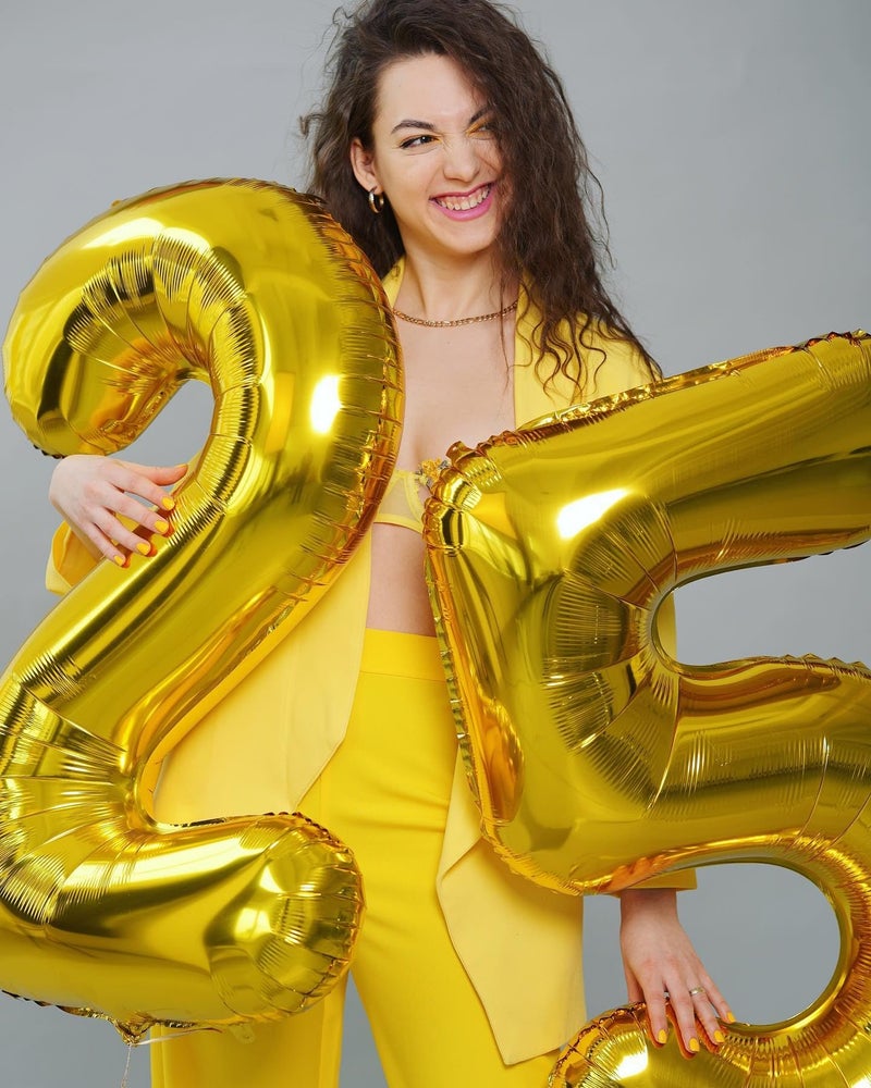 IWERP Gold Number 80 Balloon 40 inch, 80 Number Balloons, 80th Gold Birthday Decorations, 80 Year Old Women Men Golden Party Supplies - Image 3