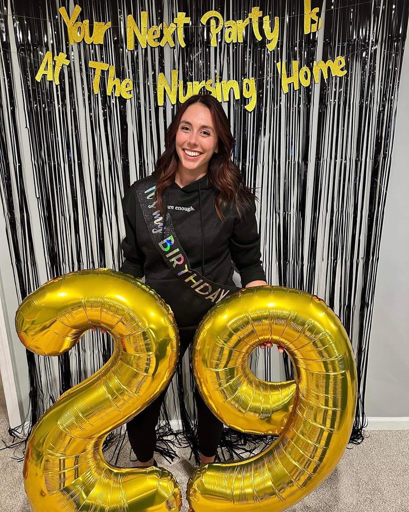 IWERP Gold Number 80 Balloon 40 inch, 80 Number Balloons, 80th Gold Birthday Decorations, 80 Year Old Women Men Golden Party Supplies - Image 2