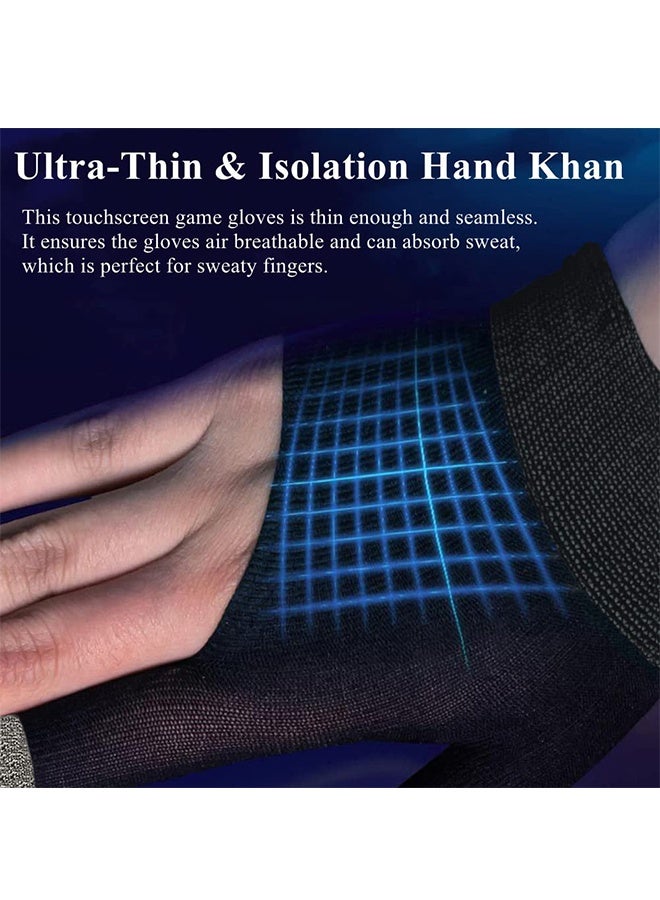 Gaming Gloves for Sweaty Hands, Ultra-Thin Breathable Touchscreen Gloves with Finger Sleeves for Mobile Phone & Tablet - Image 5