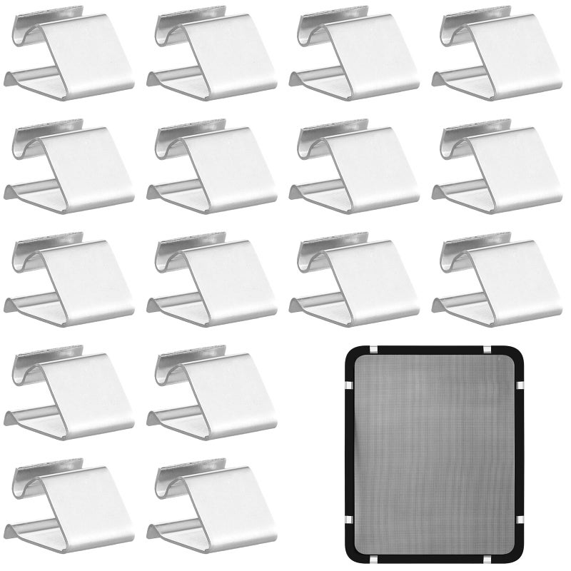 Datanly 8 Pcs RV Window Replacement Screen Clips Screen Installer Clips Screen Retainers Clips RV Roll Form Screen Spring Bail for Replacing Clips on RV Window Screens Repairing Screen Frames - Image 3