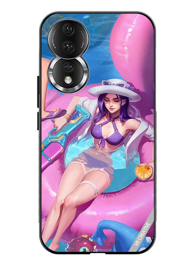 VR CREATIVE Protective Case Cover For Honor 80 Caitlyn Poolparty League Of Legends, Design Multicolour - Image 1