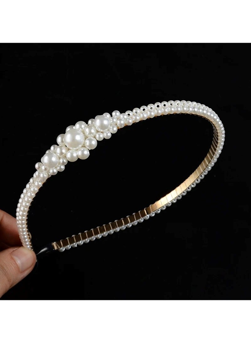 Huitich Elegant Headband Hair Accessory for Girls White - Image 5