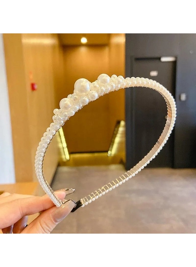 Huitich Elegant Headband Hair Accessory for Girls White - Image 2