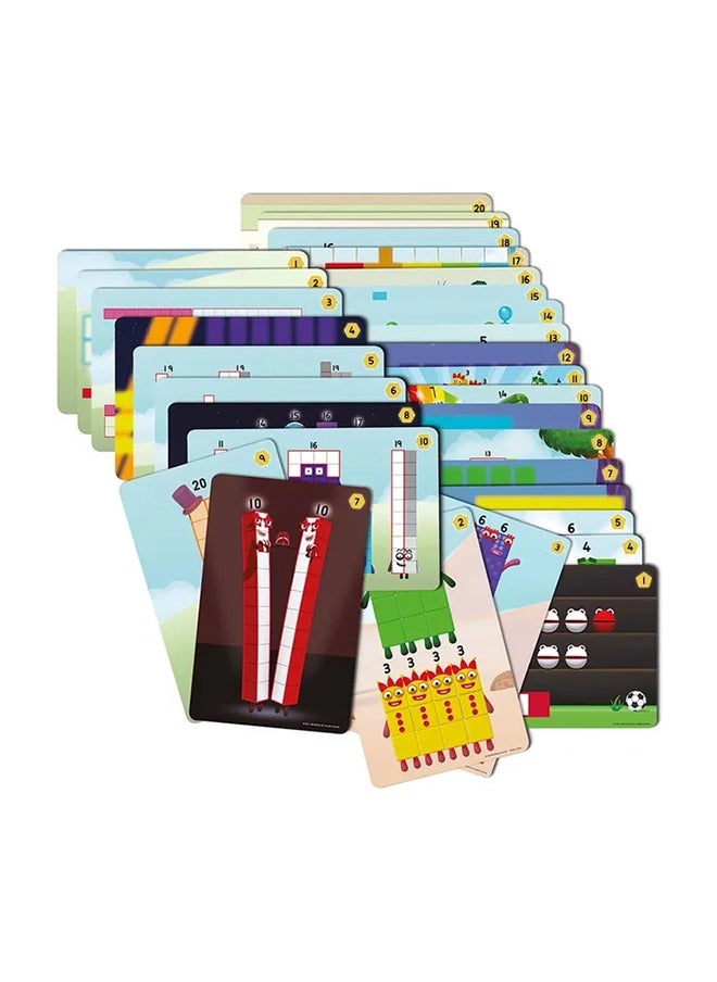 Learning Resources - Learning Resources MathLink Cubes Numberblocks 11-20 Activity Set, 30 Numberblocks Activities Linked to TV Episodes, 155 Numberblocks MathLink Cubes & More, Ages 3+ - Image 1