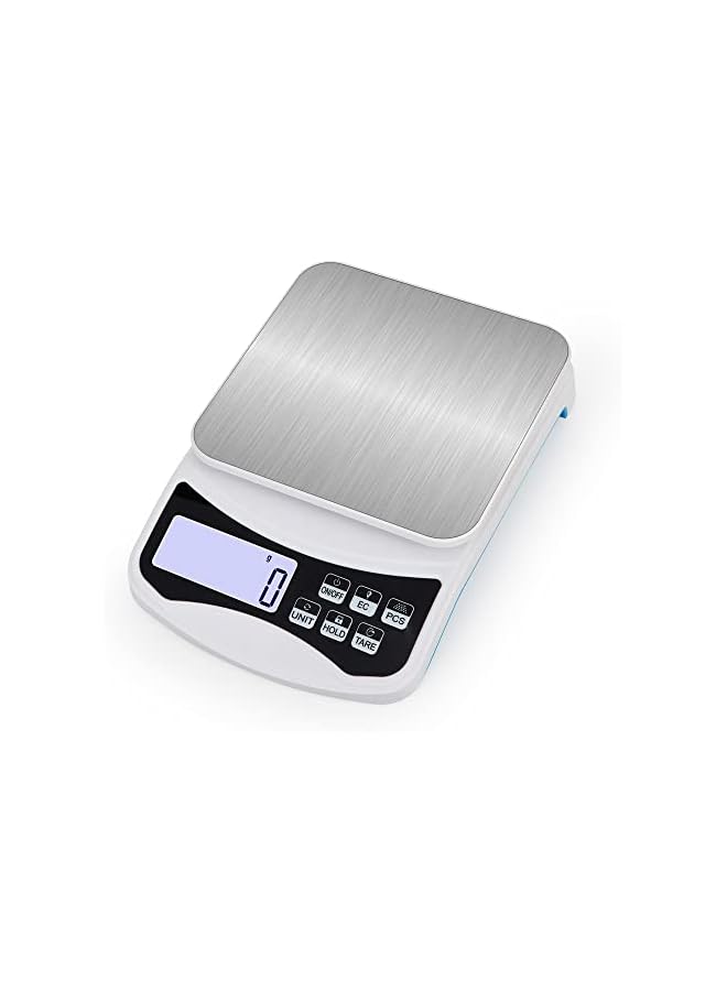promass Digital Postal Scale, Piece Counting, Stainless Steel Pan, Backlit LCD, Multiple Weight Units, TARE Function,Hold Function,Power Saving Mode,Capacity: Max 10 kg (22 lb), Min 5 g (0.2 oz) - Image 4