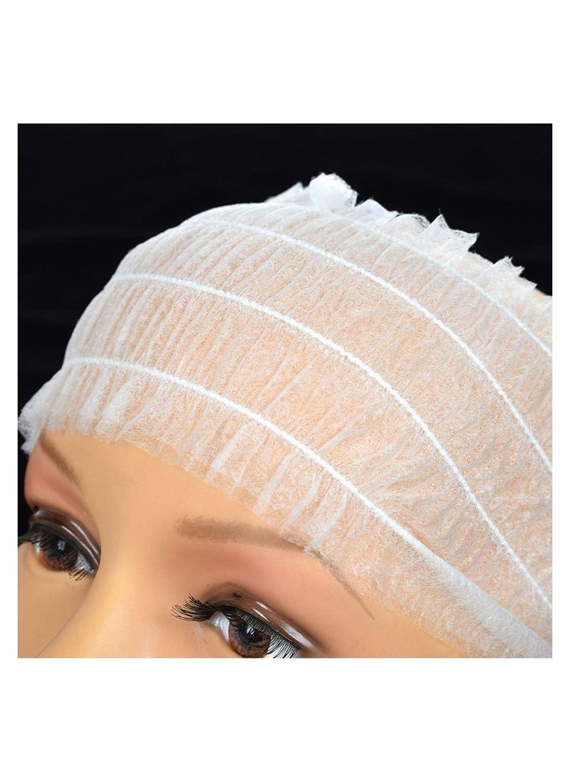 LA PERLA TECH  - 100-Piece Disposable Non-Woven Spa and Facial Headband White - Image 1