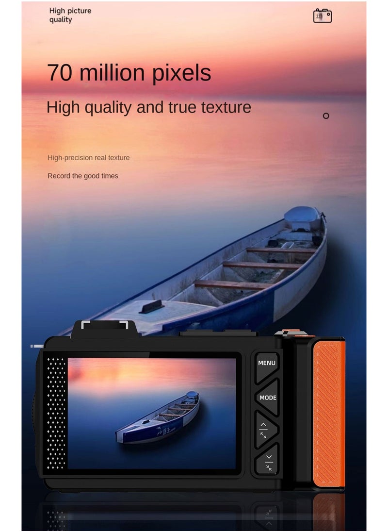 Gasin 4K HD 70MP DSLR Digital Camera + Filter + Wide-Angle Lens | Mirrorless Camera for Beginners | Stylish Photography Equipment  - Image 5