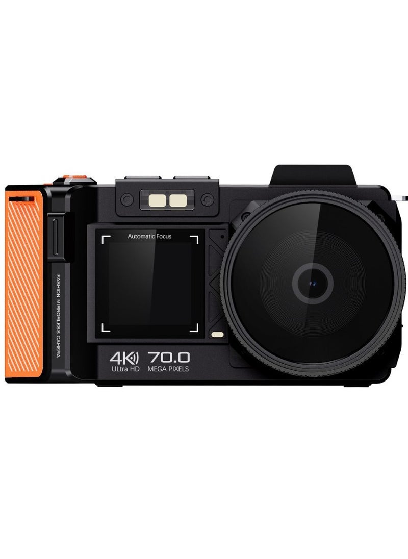 Gasin 4K HD 70MP DSLR Digital Camera + Filter + Wide-Angle Lens | Mirrorless Camera for Beginners | Stylish Photography Equipment  - Image 2