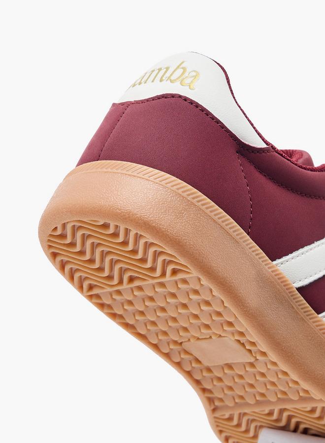 SAMBA Women's Panelled Ankle Sneakers with Lace-Up Closure - Image 5