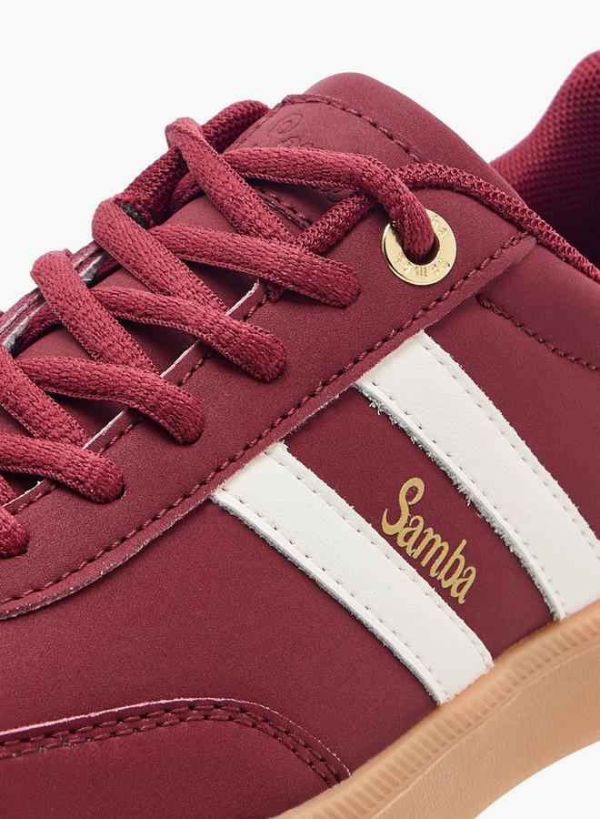 SAMBA Women's Panelled Ankle Sneakers with Lace-Up Closure - Image 4