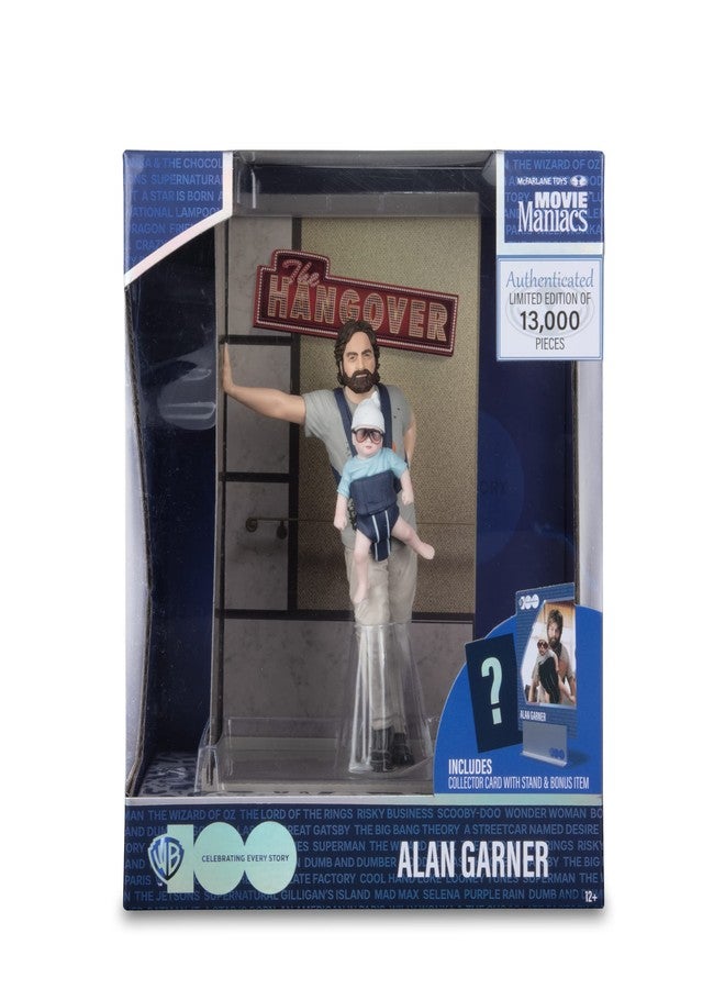McFarlane Toys - WB 100: Alan Garner (The Hangover) Movie Maniacs 6in Posed Figure - Image 5