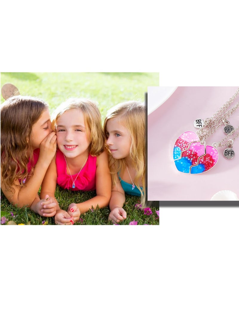 SYOSI Heart BFF Necklace Friendship Necklaces Best Friends Forever Mermaid Tail Pendant Friendship Gifts for Girls Women - Image 5