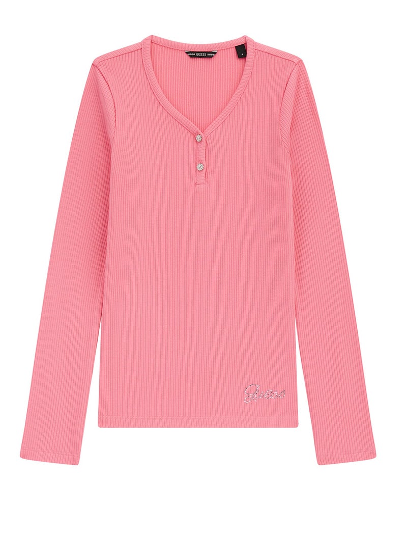 جس بلوزة أطفال بأكمام طويلة - Image 1