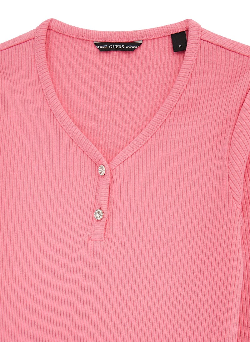 جس بلوزة أطفال بأكمام طويلة - Image 3