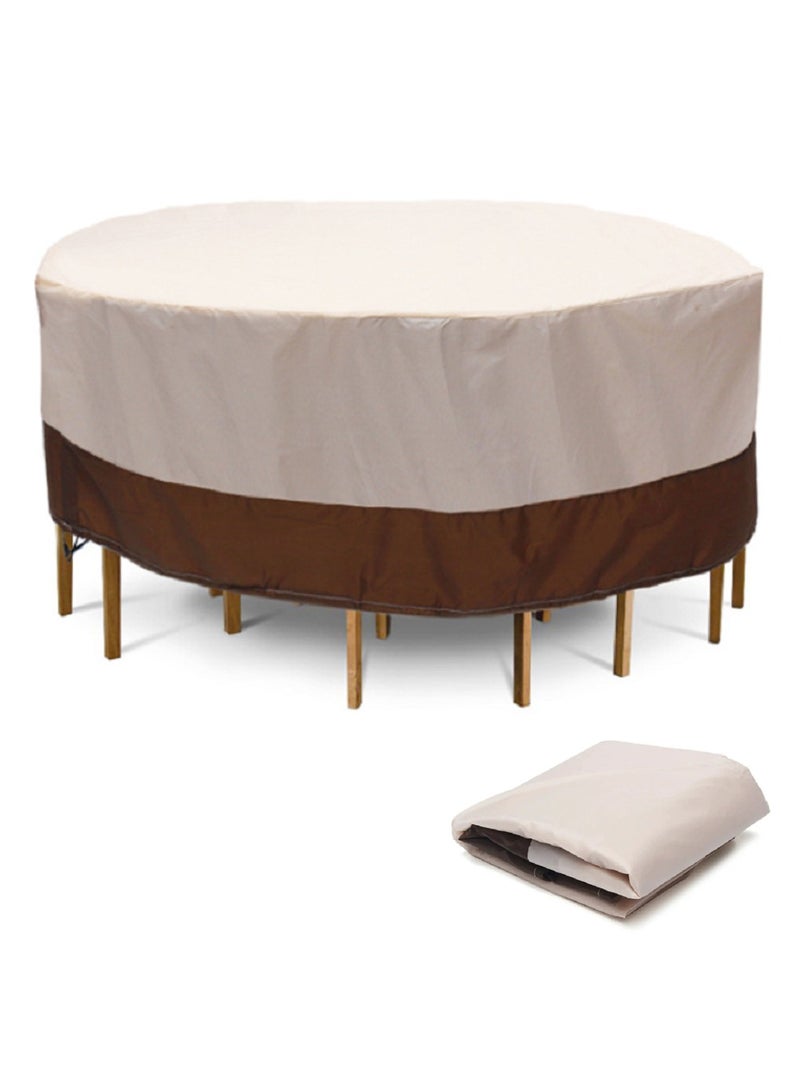 Kuajingdi Patio Waterproof Furniture Covers, Outdoor Lawn Dust Windproof Rain Sofa Table Chair Rounded Protective Gear  - Image 1