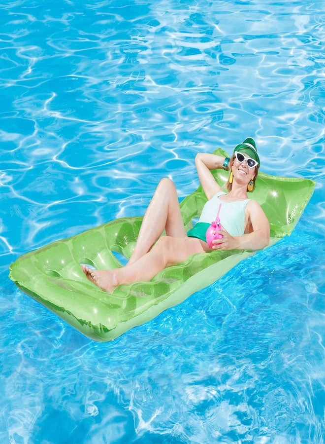 Funsicle 6 ft Cool Sunbather Inflatable Water Lounge Mat with Comfortable Headrest - Image 2
