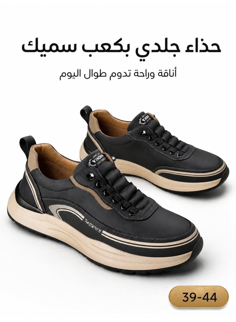 حذاء رياضي كاجوال خفيف للرجال – تصميم مخيط، نعل رغوة مطاطية، واجهة جيدة التهوية – مريح ومتين للاستخدام اليومي - Image 1