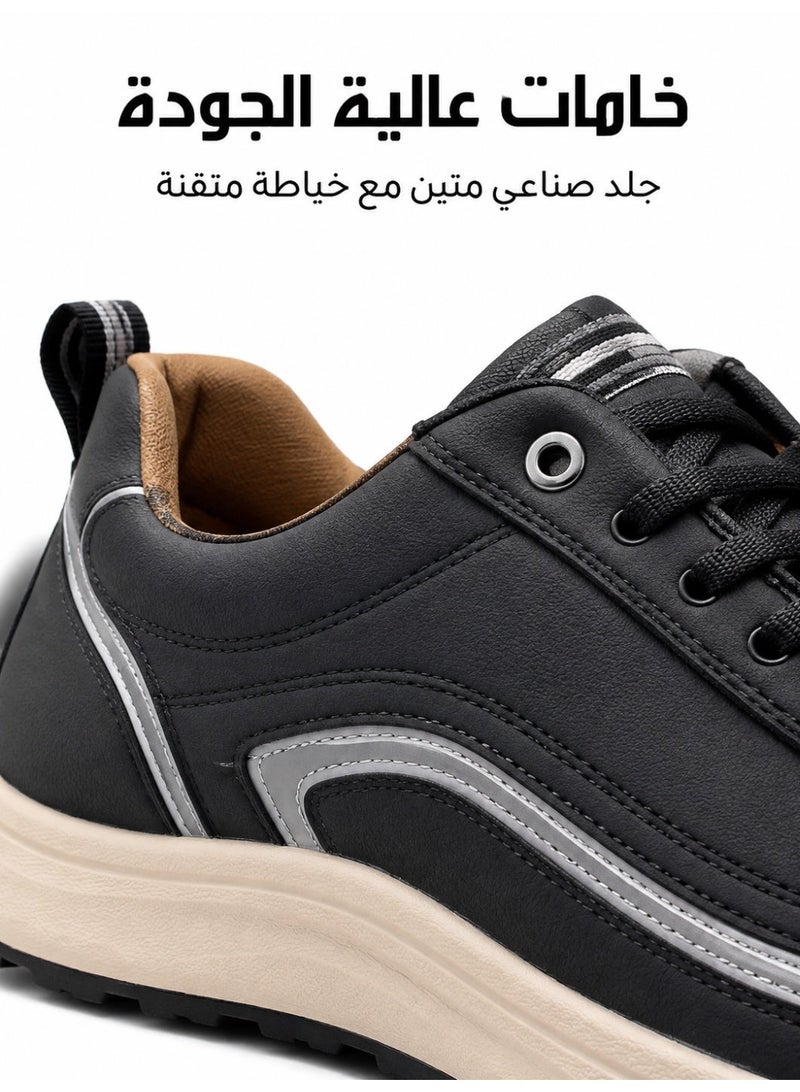 حذاء رياضي كاجوال خفيف للرجال – تصميم مخيط، نعل رغوة مطاطية، واجهة جيدة التهوية – مريح ومتين للاستخدام اليومي - Image 5