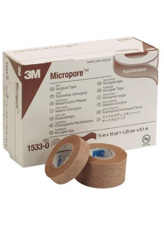 لفات شريط طبي للأنف  الأصلي من 3M Micropore – عبوتان | راحة تنفس عالية وثبات آمن للبشرة - view 2