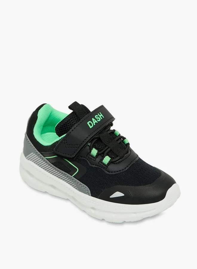 Dash BLACK Boys Hook & Loop School Sports Shoes for Men | Best Price UAE