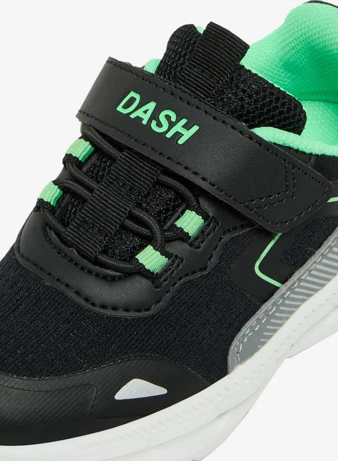 Dash BLACK Boys Hook & Loop School Sports Shoes for Men | Best Price UAE