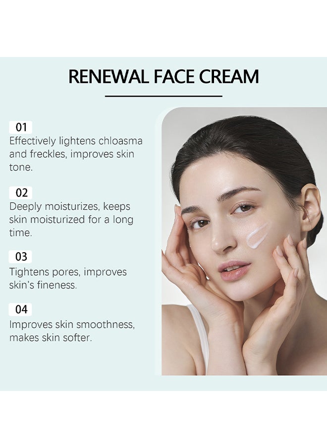 Hoygi Renewal Face Cream 14-Day Skin Beauty Regimen Melasma, Freckles Age Spots, Wrinkles Smoother, Dark Spots Cream, For Melasma And Freckles Treatment For All Skin Types, Anti-Wrinkle Face Cream, Saam Face Cream Korean  - Image 5