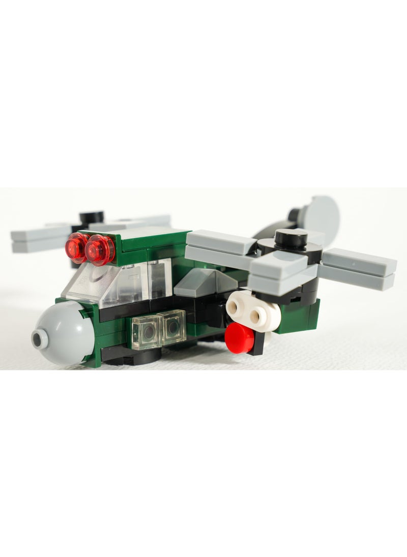 Blocky Blocks Building bricks toy with jelly beans candy (02 Helicopter)  - Image 3