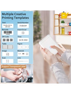 Generic Portable Bluetooth Label Maker D110 - Versatile Mini Printer for Organizing, Shipping, Barcodes & Stickers with Multiple Templates  - Image 4