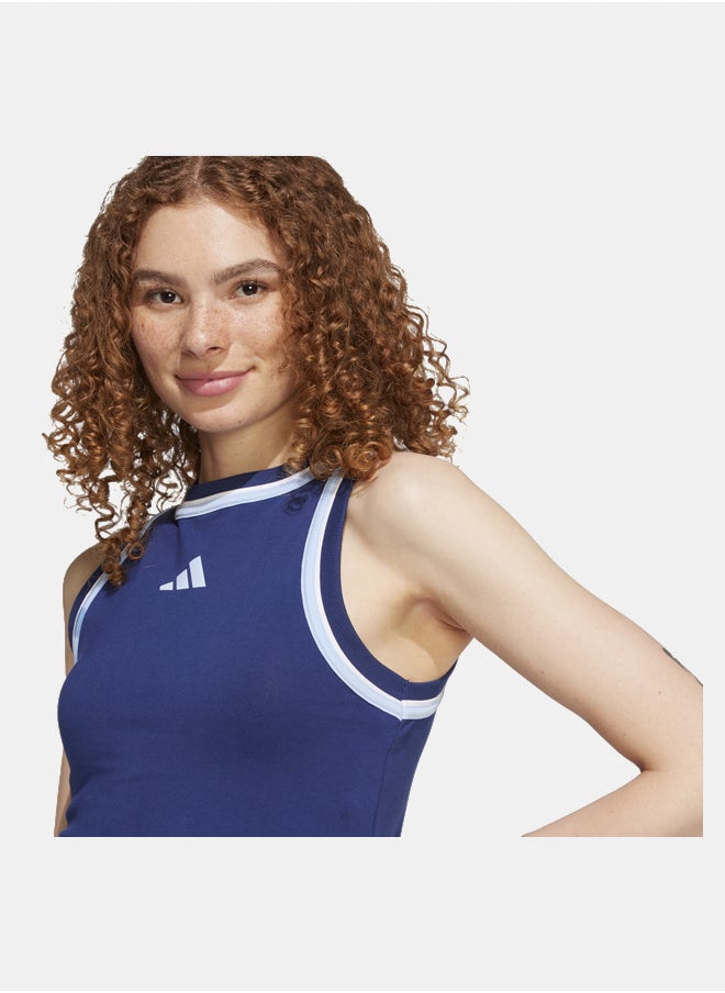Adidas Essentials Color-Pop Cotton Crop Tank Top  - Image 3