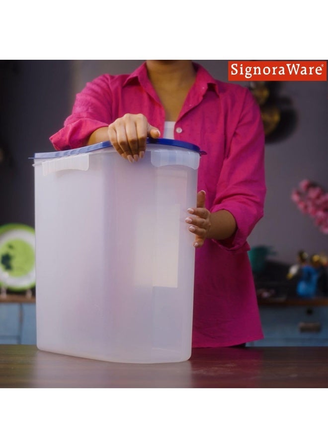SignoraWare Rice keeper cum Kitchen Organiser, 24 litres, Blue - Ideal for Storing Rice, Grains, and Other Dry Goods - Image 5