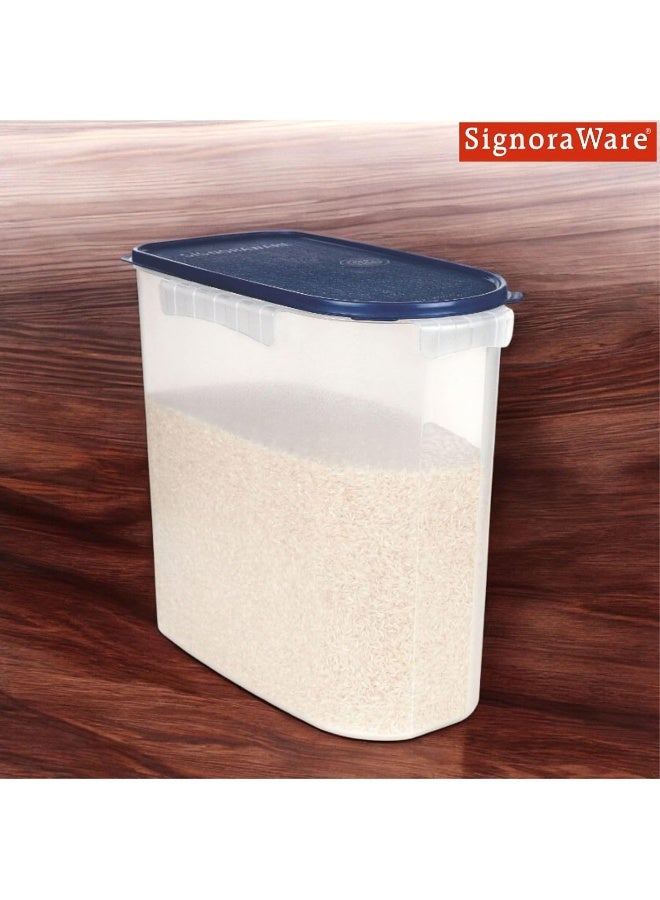 SignoraWare Rice keeper cum Kitchen Organiser, 24 litres, Blue - Ideal for Storing Rice, Grains, and Other Dry Goods - Image 3